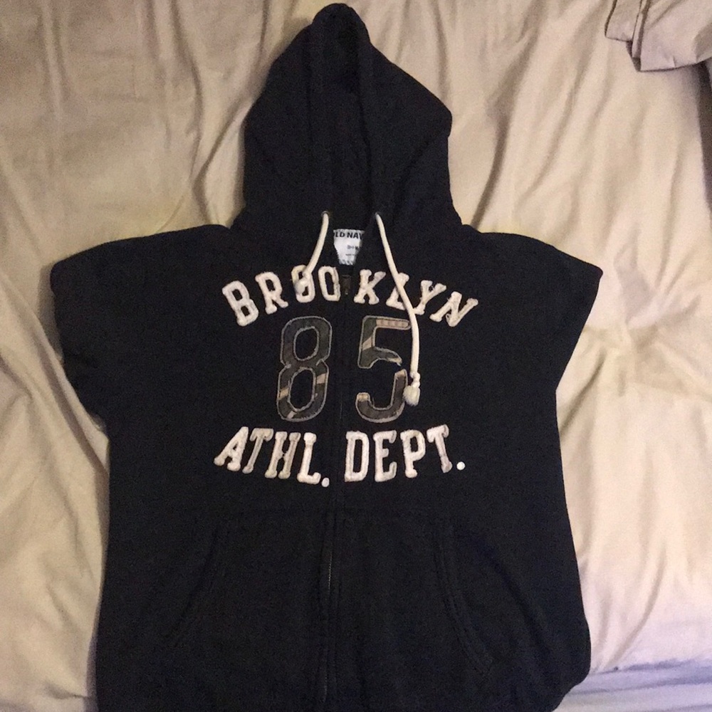 Old Navy Black/Camo Hoodie Sweater